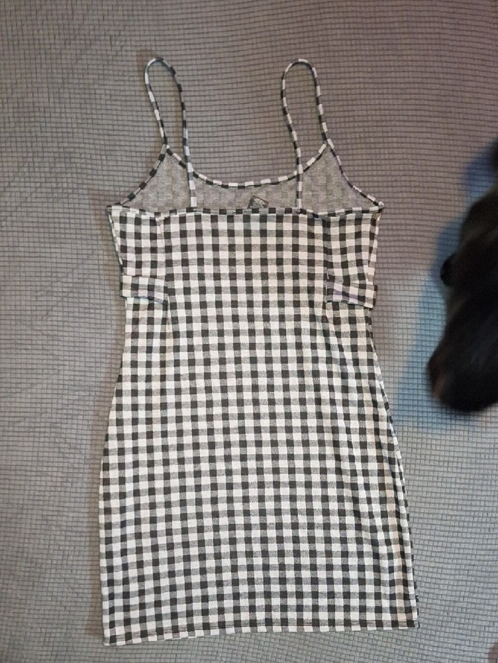 Rue21 Black and White Gingham Spaghetti-Strap Mini Dress - Picture 7 of 7